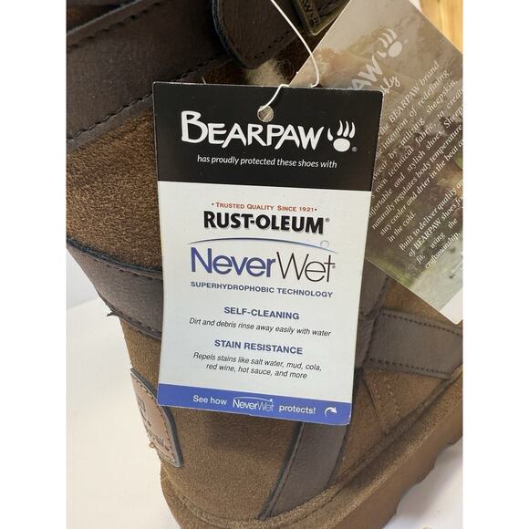 BearPaw Shelby 2012W Hickory II Women's Size 10 M Wool Sheep Skin New With Box - Picture 8 of 16